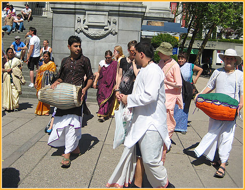 Retarded Hare Krisha\'s on Robson Street Vancouver